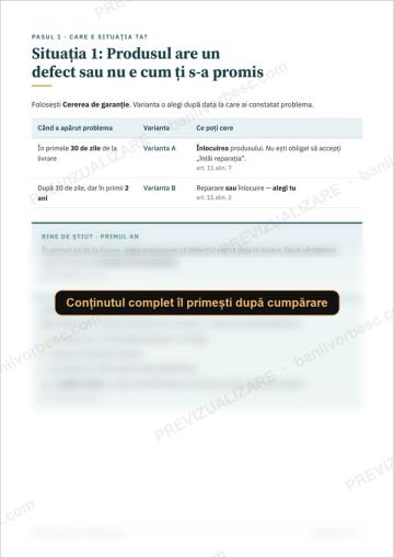 Kitul consumatorului: garanție, retur și reclamații – previzualizare 3