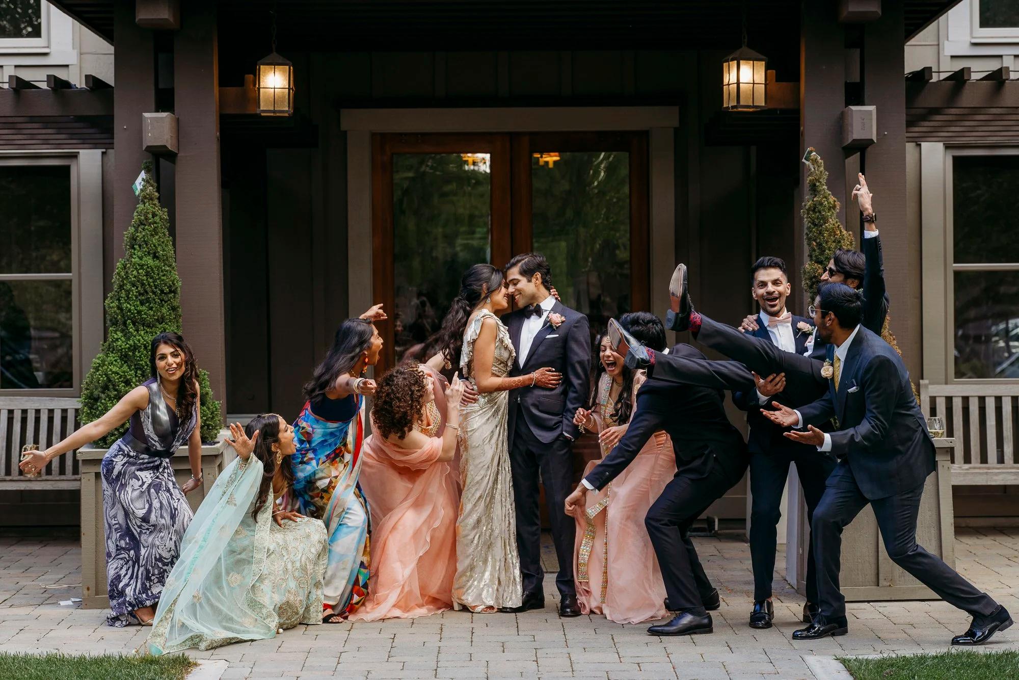 Wedding reception moments photographed in the Bay Area