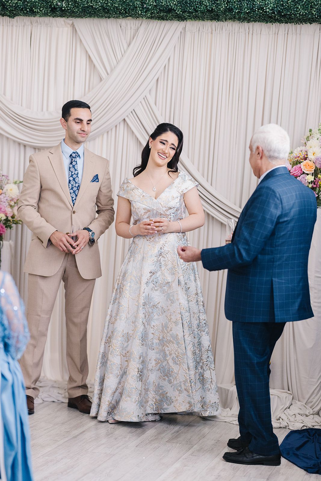 Fall wedding ceremony setup in the Bay Area