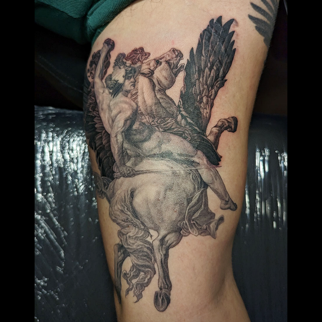 Perseus and Medusa Tattoo 9