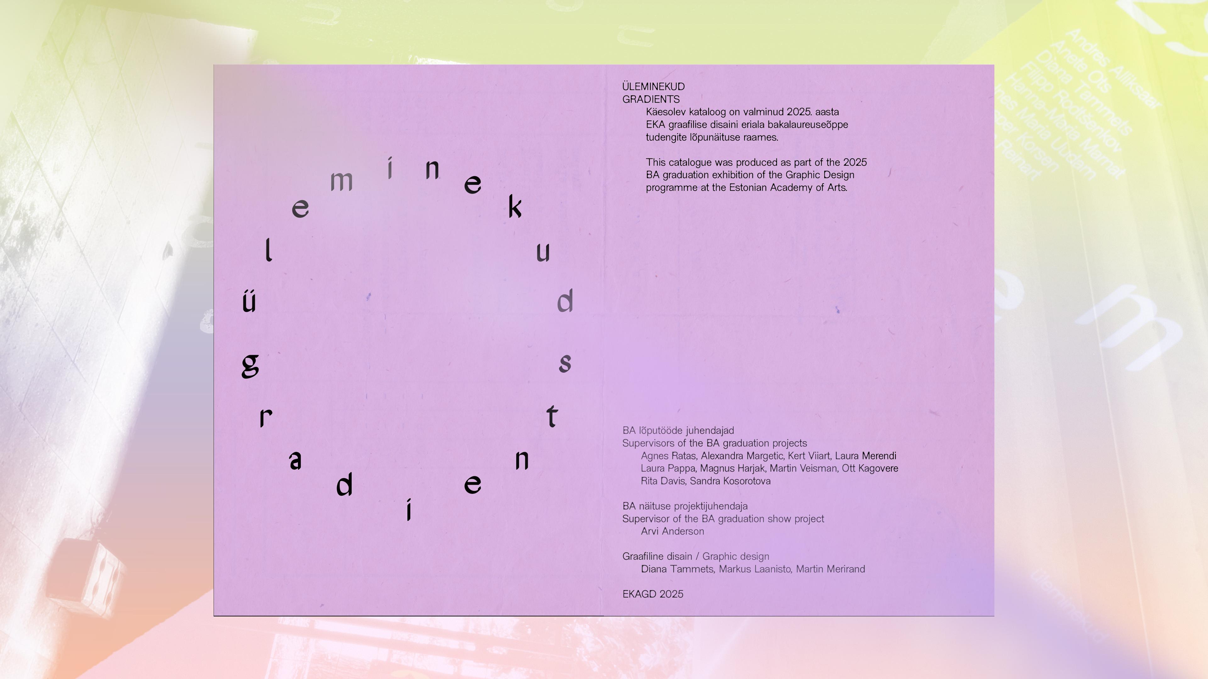 Gradients ◦ Booklet ◦ Cover & Back