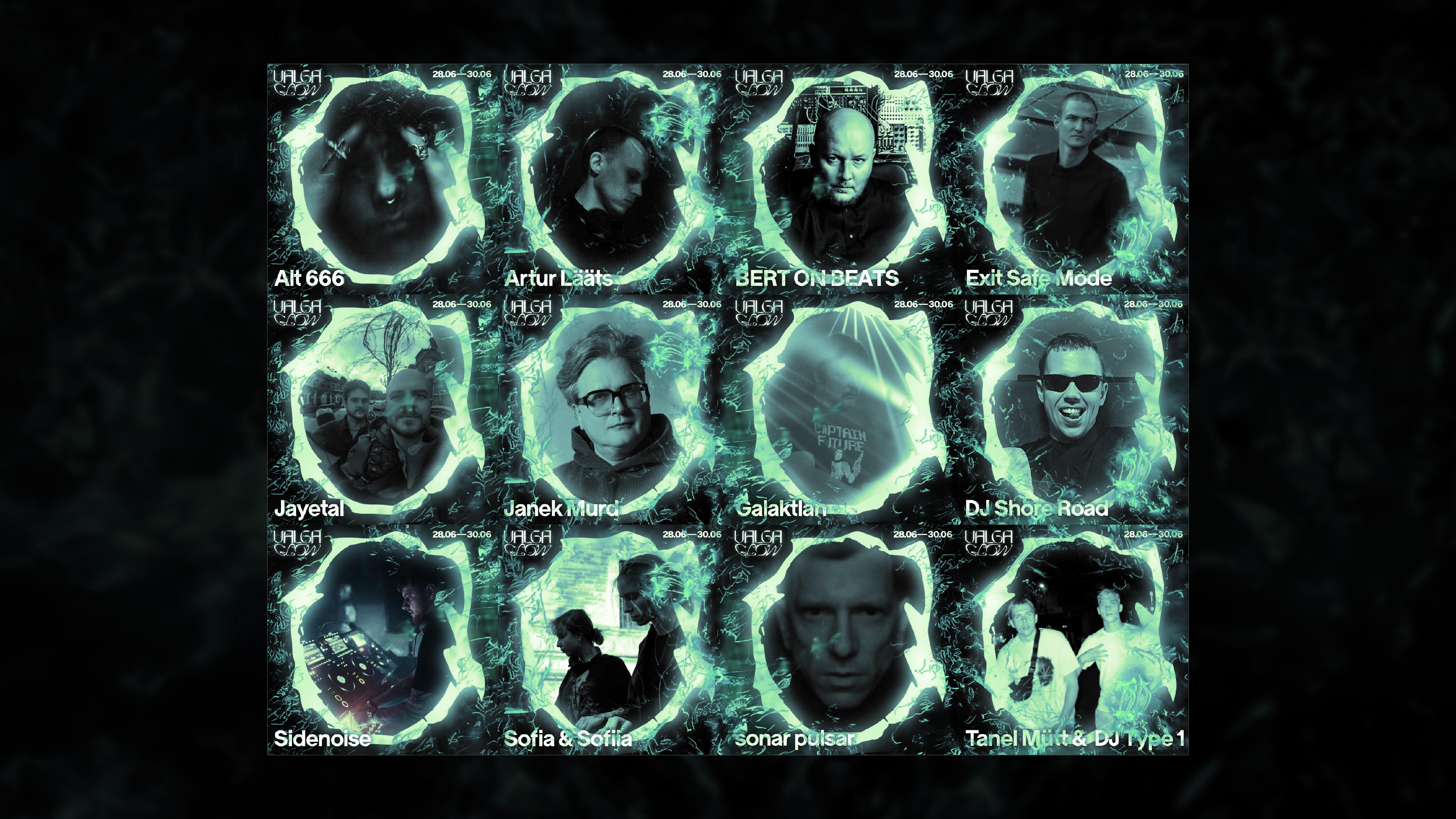 Valga Glow ◦ Artist Announcement Posts