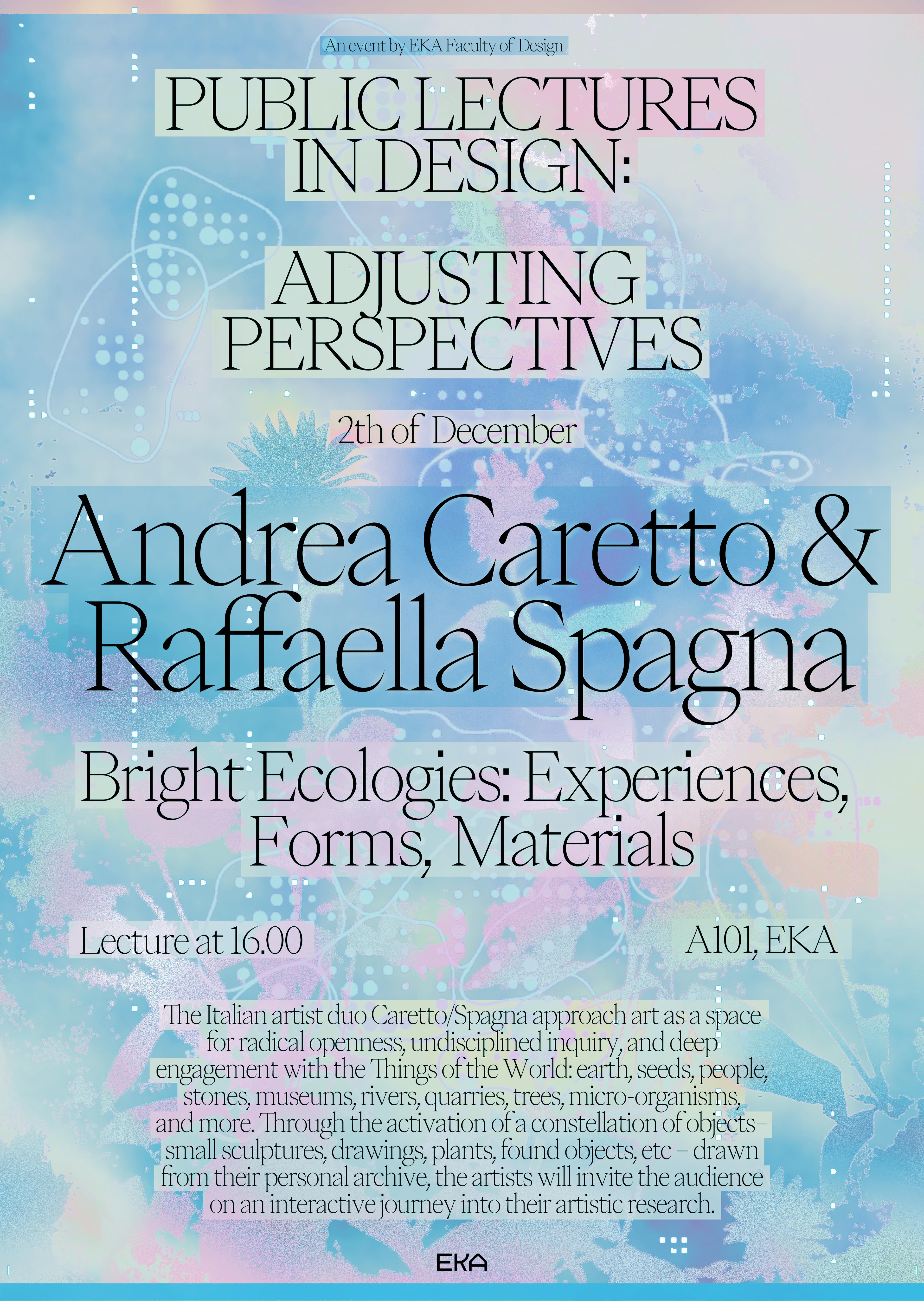 Andrea Caretto & Raffaella Spagna / Lecture ◦ Poster