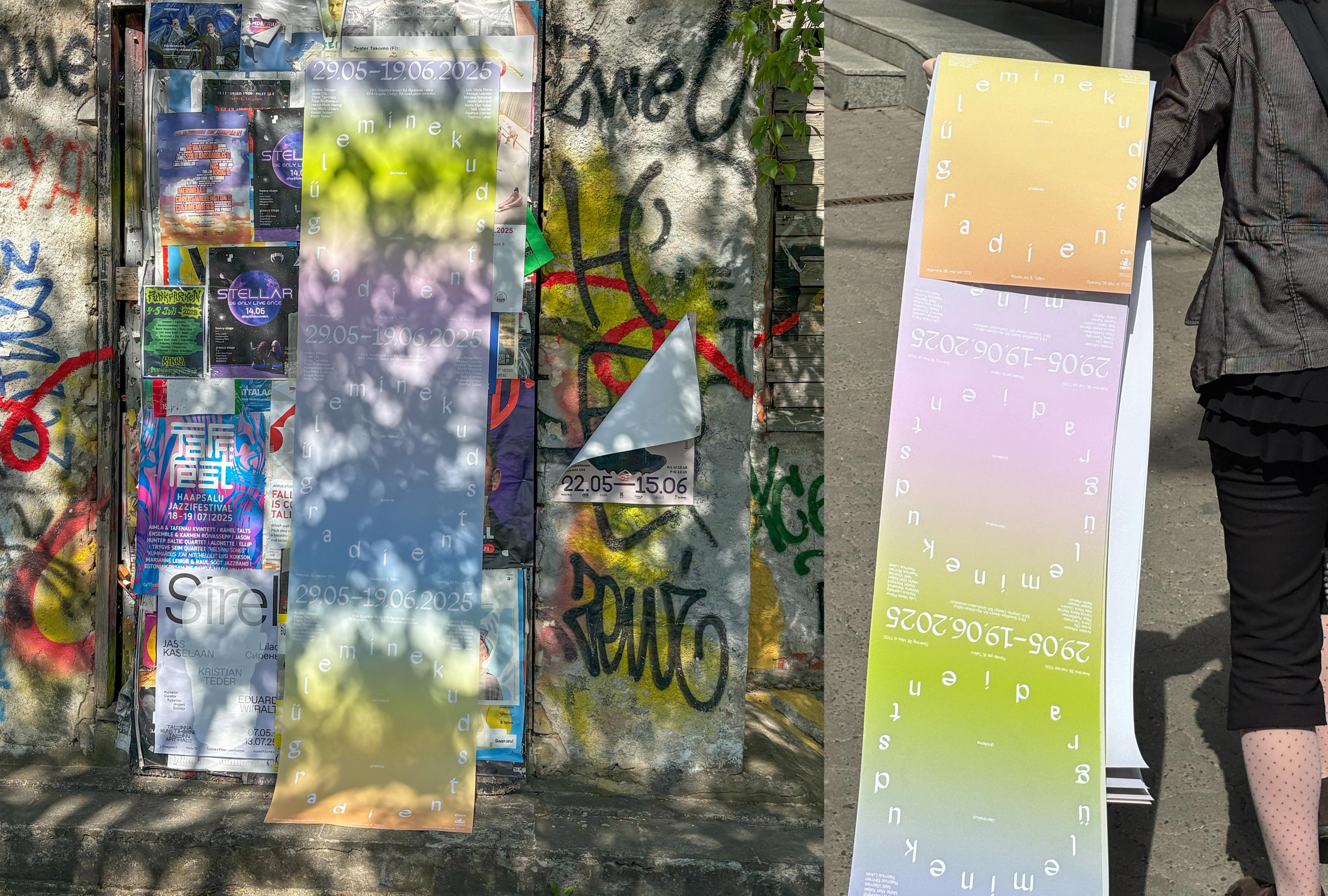 Gradients Poster's around Tallinn