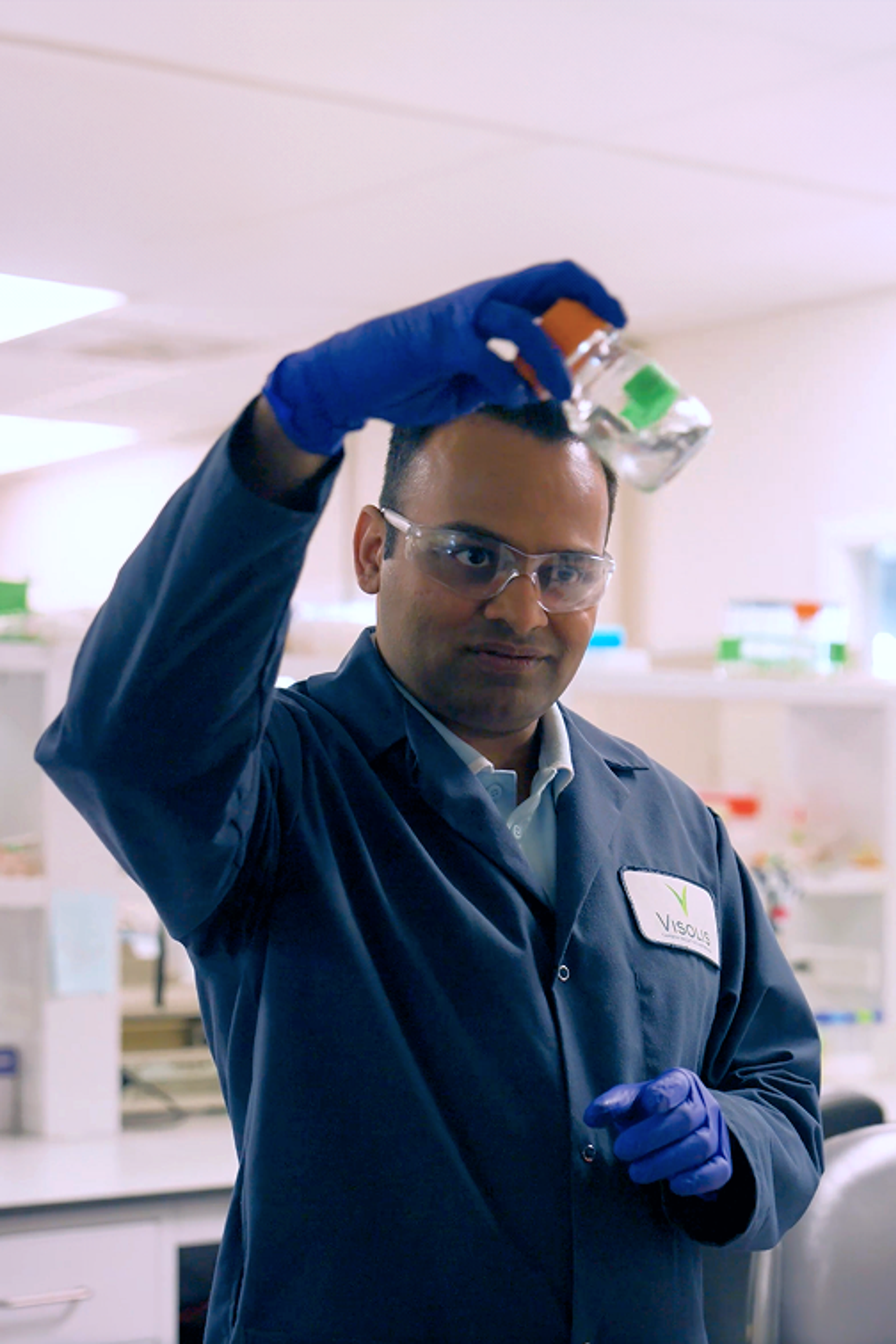 Deepak in Lab