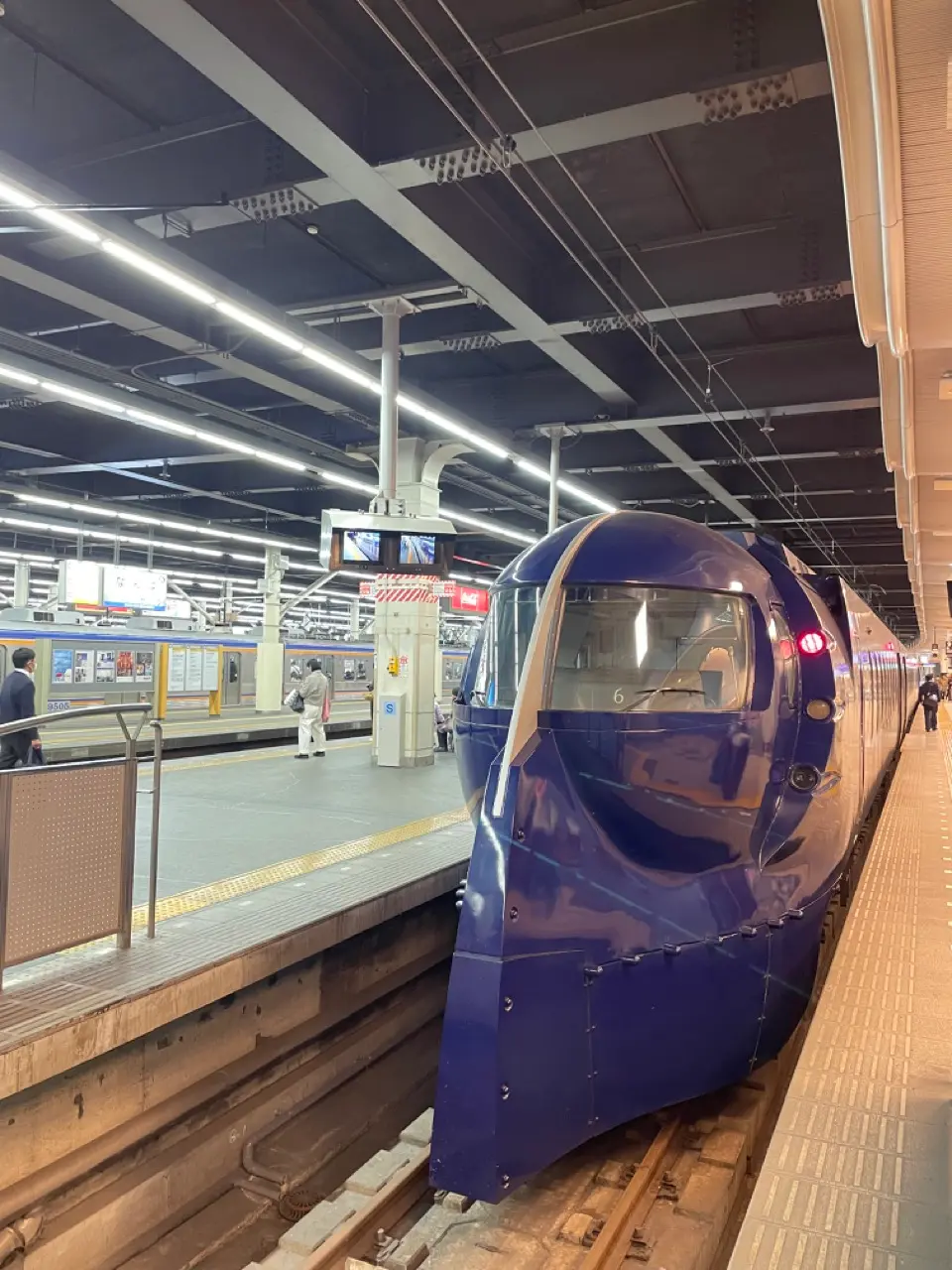 Strange train in Japan train station