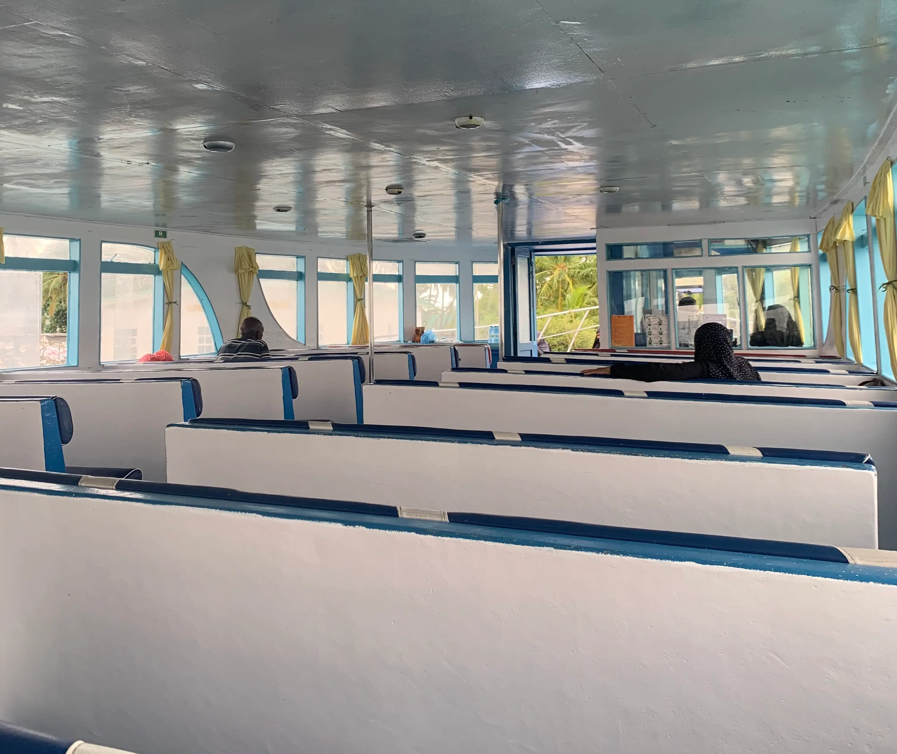 Interior of a public ferry