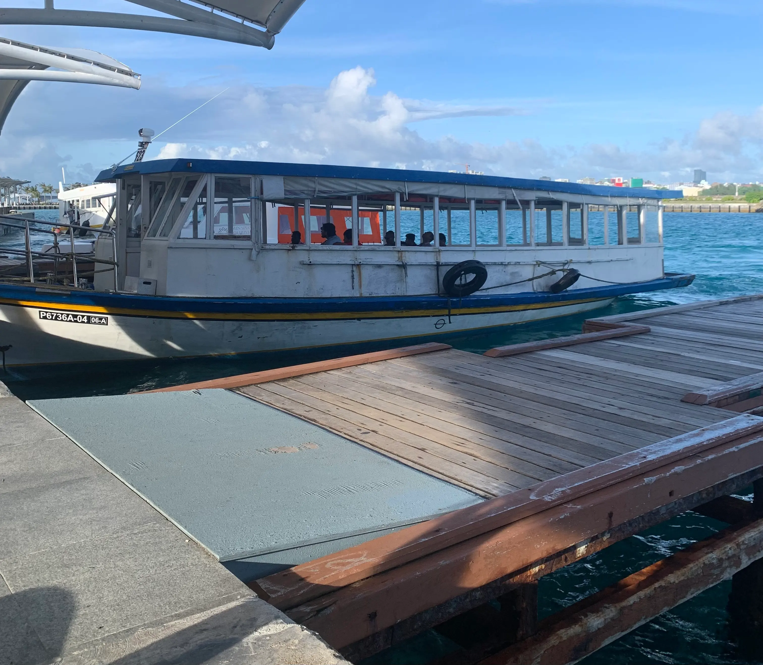 Public ferry that goes from Velana International Airport to Hulhumale 