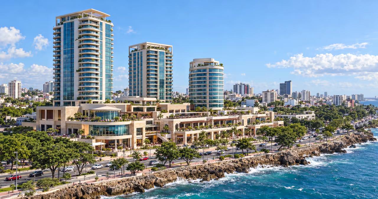 Fachada de la sucursal Santo Domingo — Malecón