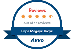 Avvo Reviews, 4.5 stars out of 17 reviews for Papa Magaye Dieye