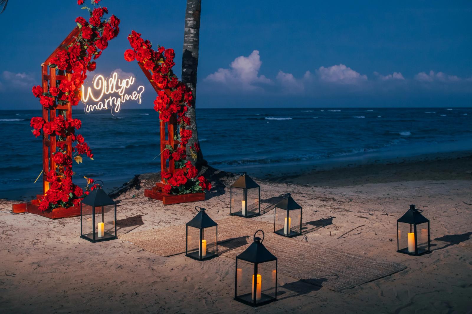Amour Essence: detalhe da montagem 8 em uma praia privativa de Uvero Alto, Punta Cana. Amour Essence: detalhe da montagem 8 em uma praia privativa de Uvero Alto, Punta Cana.