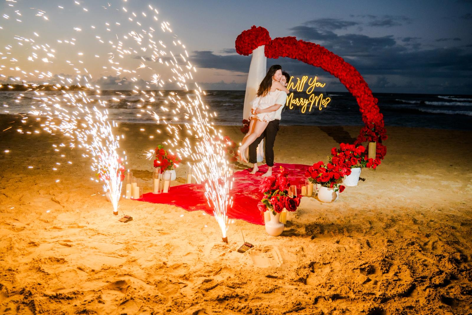 Eternal Passion: detalhe da montagem 9 em uma praia privativa de Uvero Alto, Punta Cana.