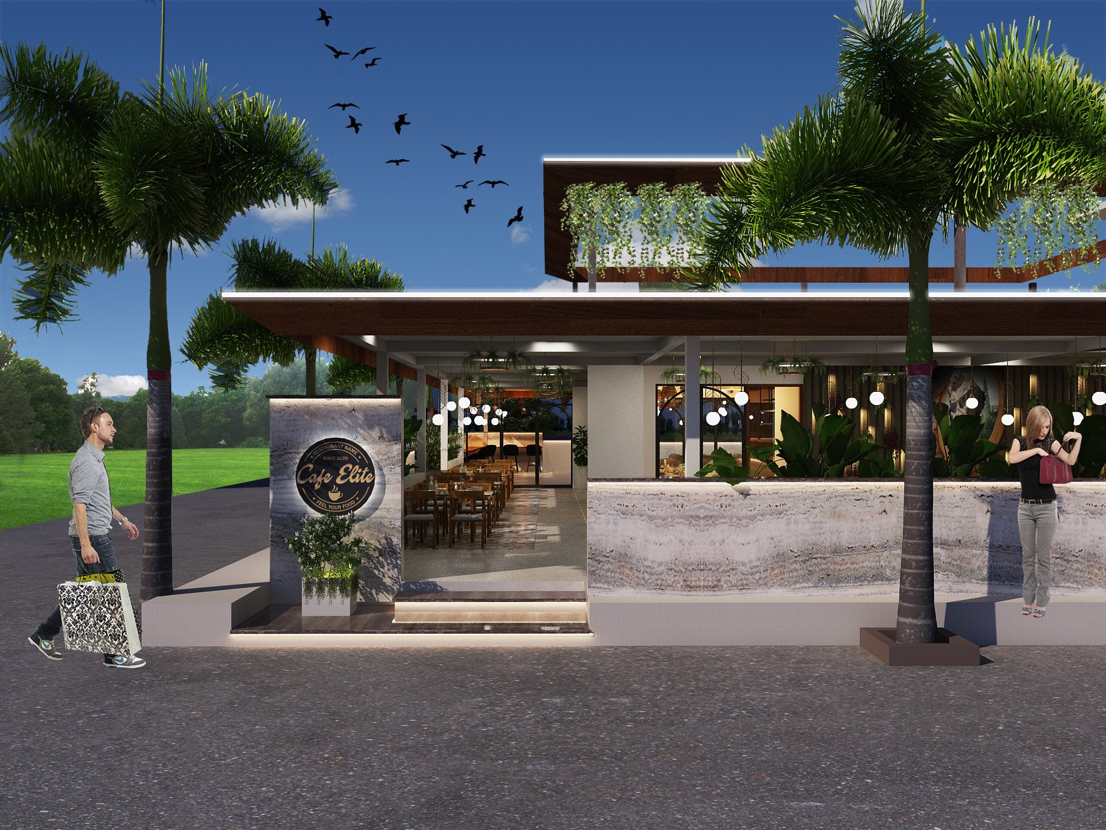 Cafe Elite — architecture in Shivamogga village, karnataka, view 3