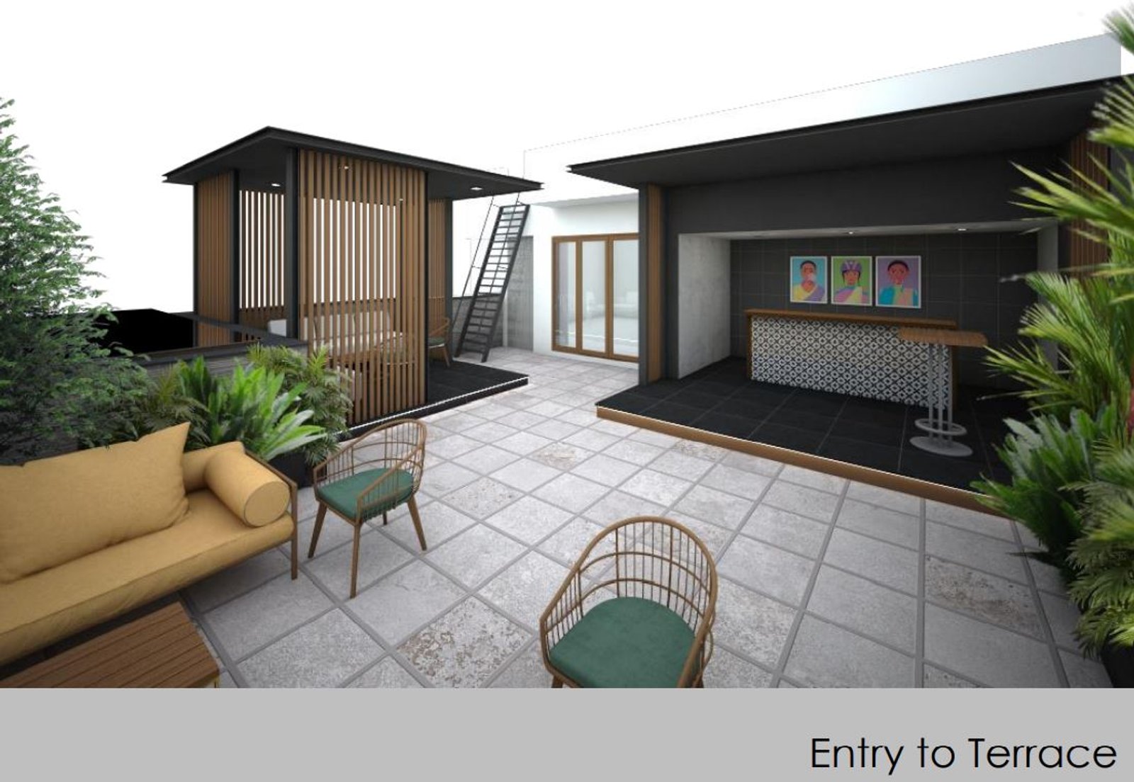 Terrace Garden — interior design in Sector 32, Gurugram, Haryana, view 3