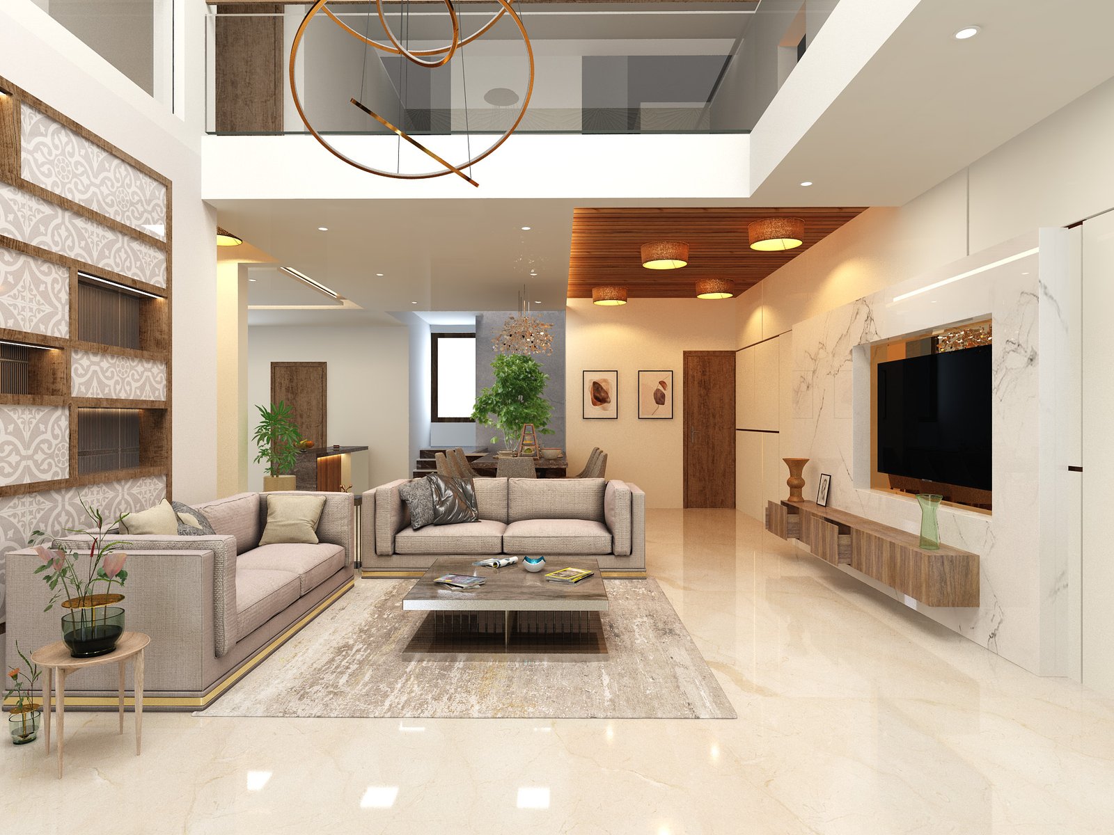 Villa interior in Bangalore by The Harmonic Spaces