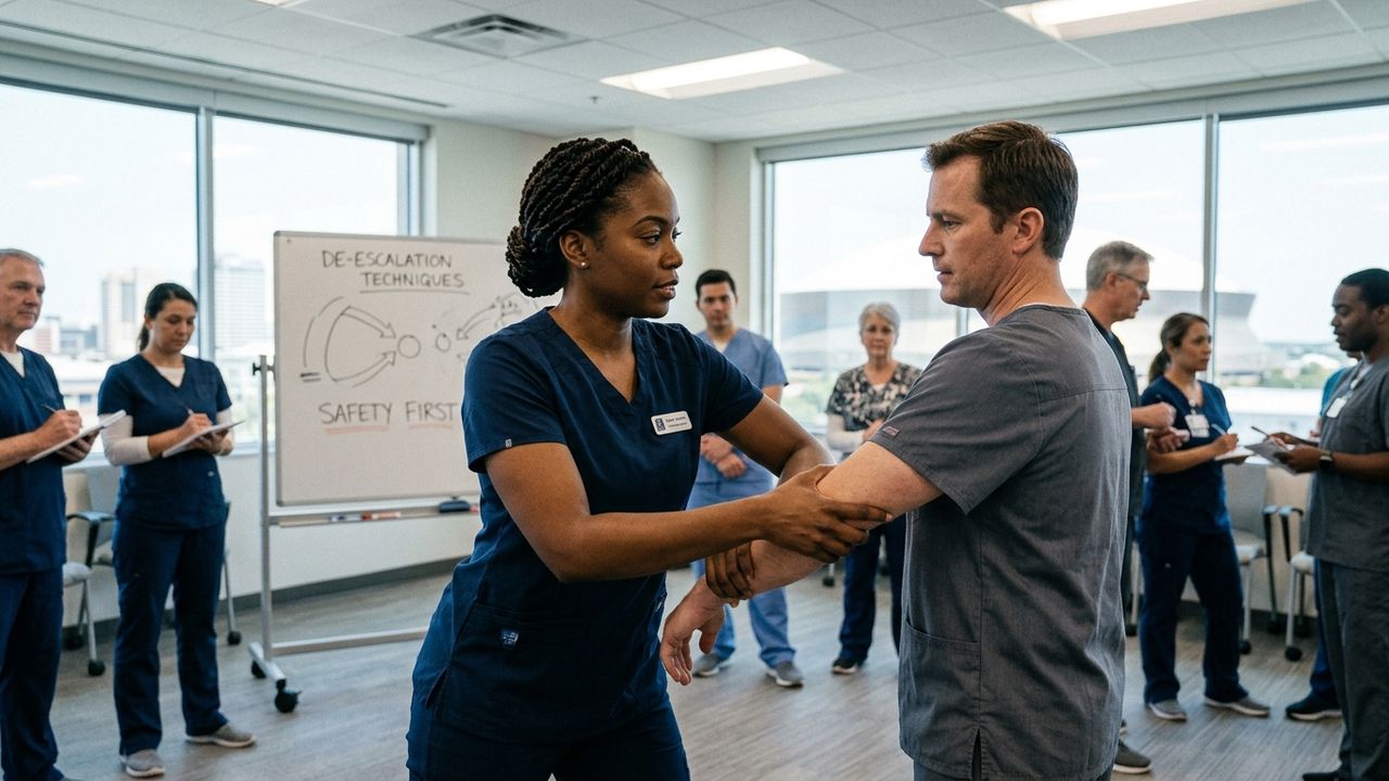 Defensive Tactics for Healthcare Workers: Managing Aggressive Patients Safely in New Orleans - ITS professional training