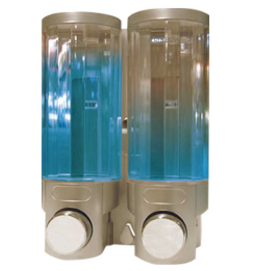 SOAP DISPENSER 400ML DOUBLE SILVER