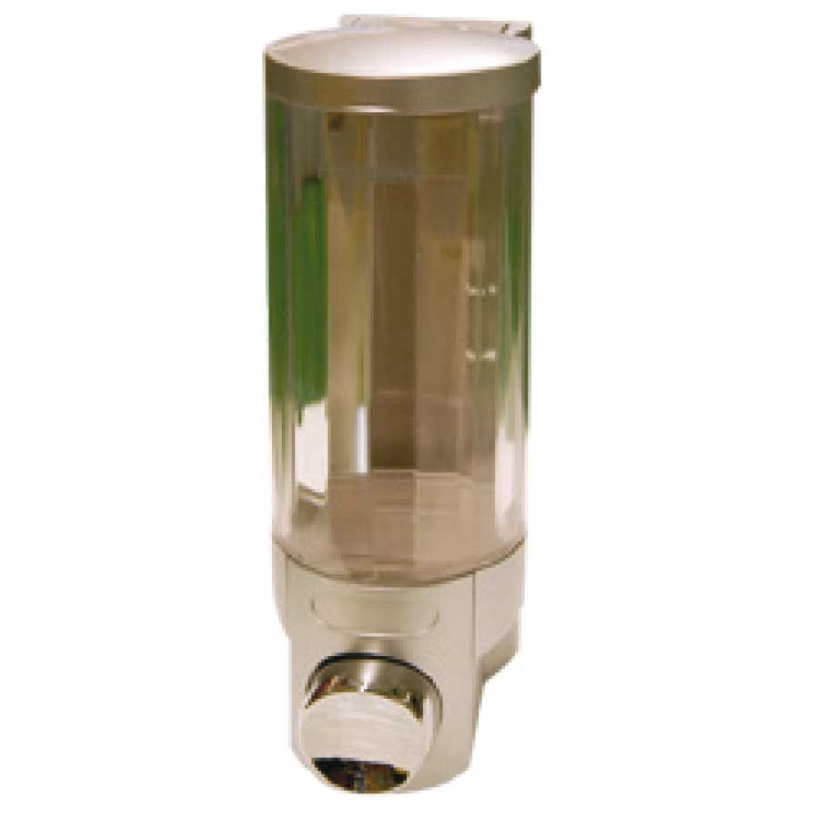SOAP DISPENSER 400ML SINGLE SILVER