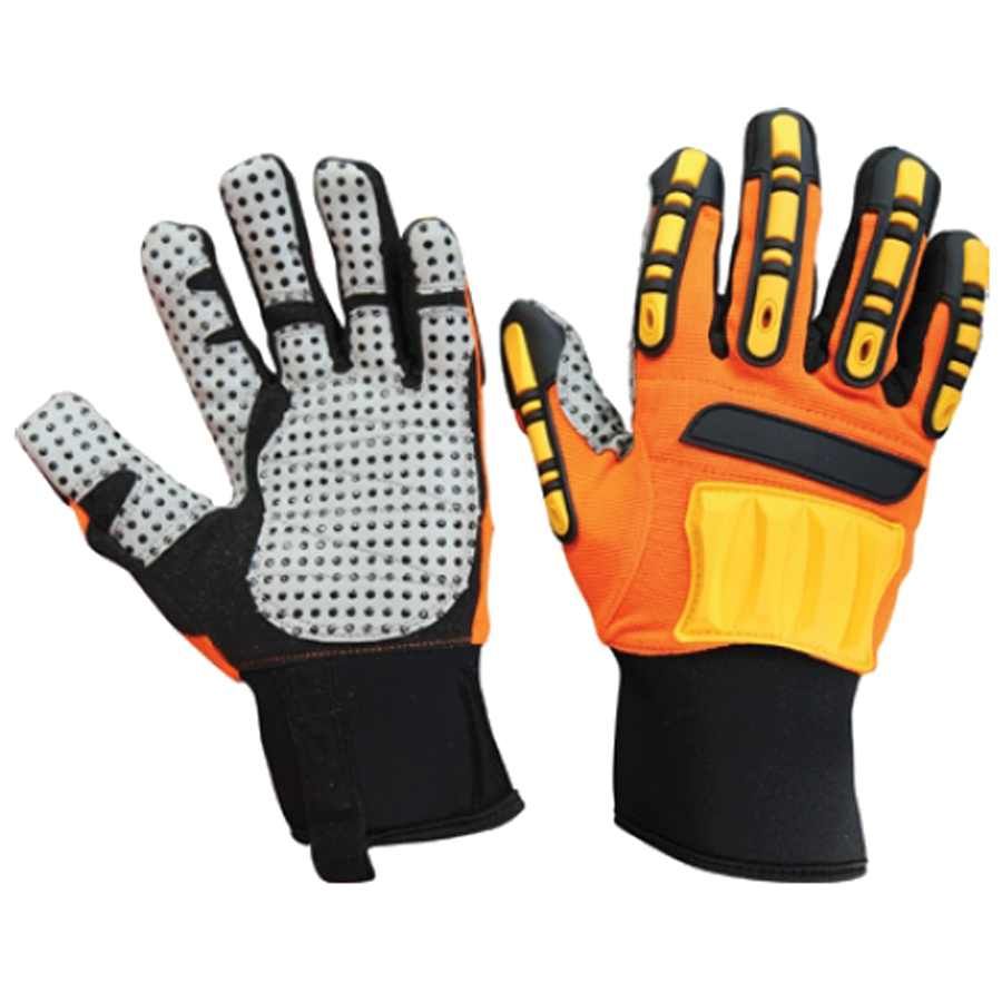 Krisbow Impact Gloves Large Synthetic Leather PVC