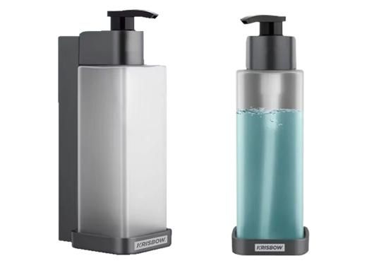 SOAP DISPENSER 2IN1 300ML BLACK