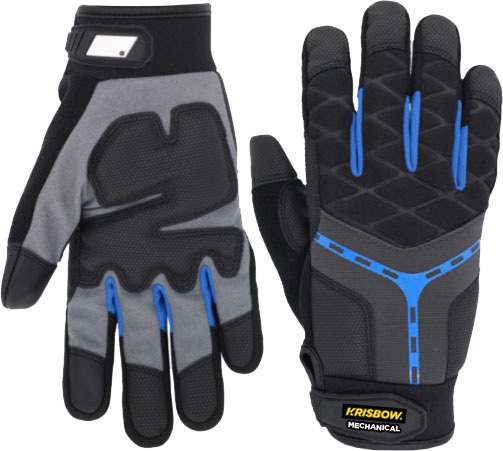 GLOVE MECHANICAL L BLK/BLU SRSG209