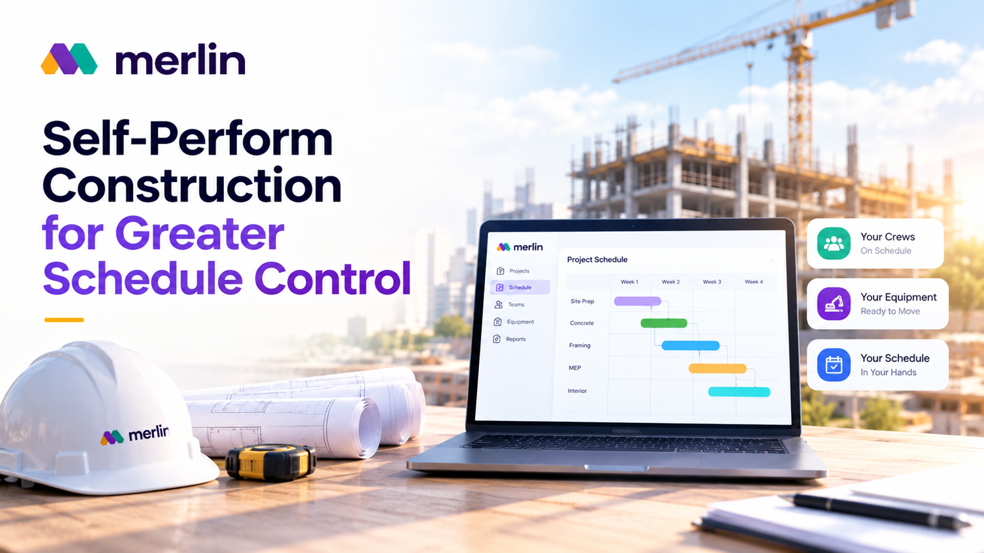 Schedule Control software dashboard interface in a laptop