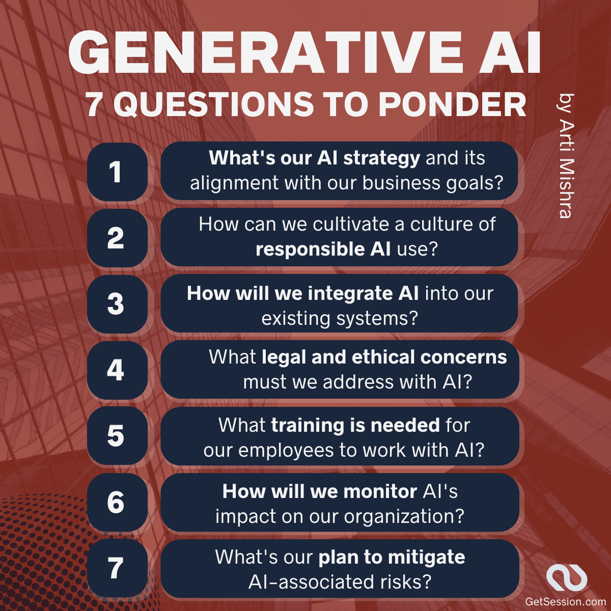 7 questions to ponder about the use of Generative AI in organizations by HR Business Partner Arti Mishra