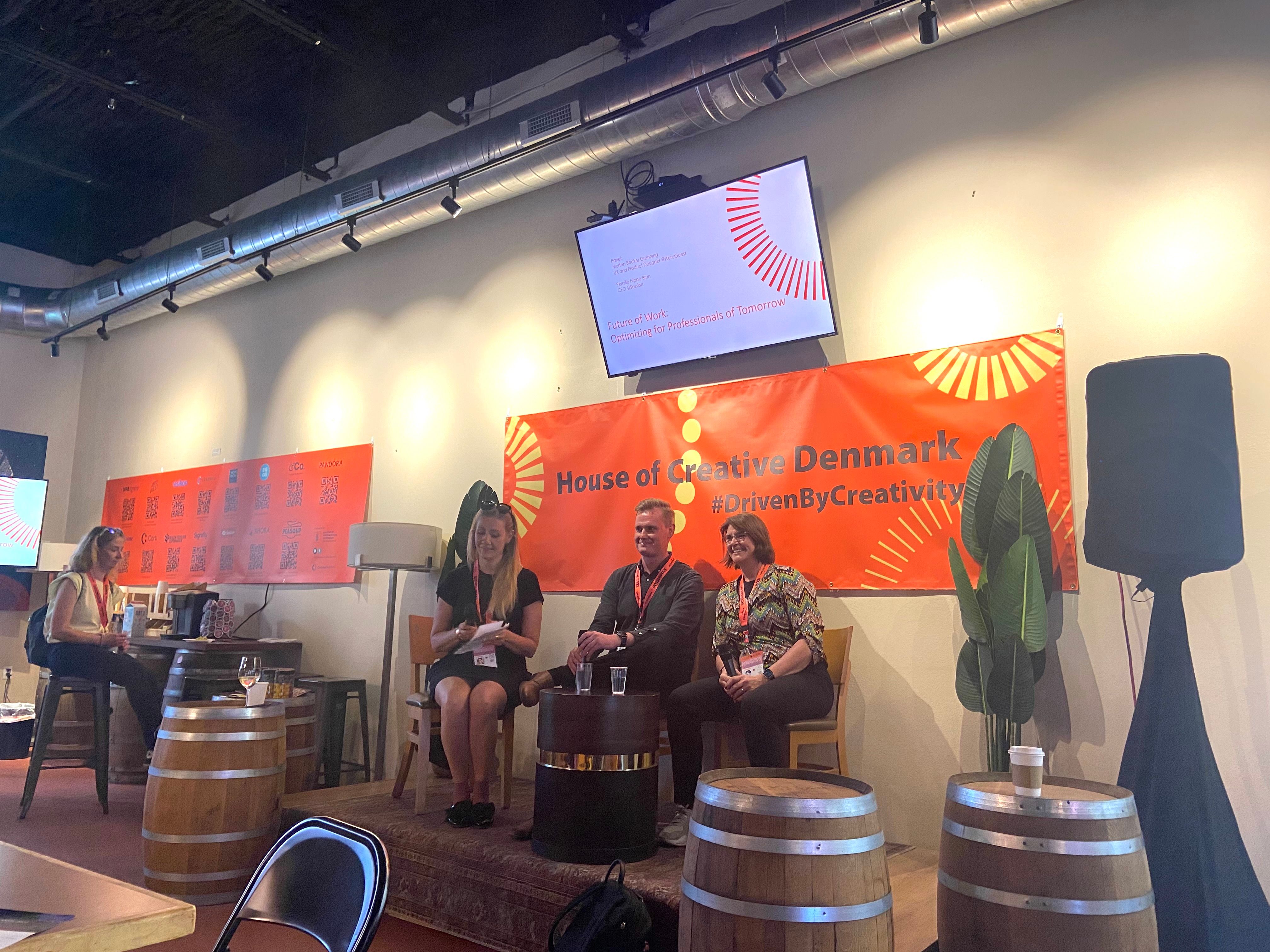 Paneldebat under SXSW med deltagelse af Pernille Brun fra Session.