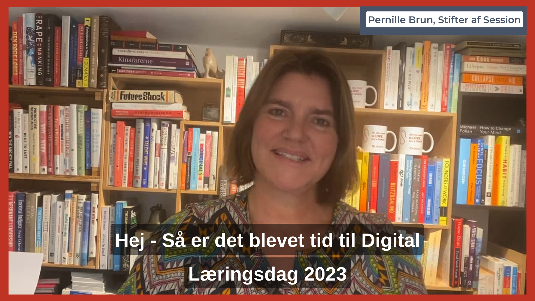 Billede af Pernille Brun der taler om Sessions deltagelse i Digital Læringsdag 2023