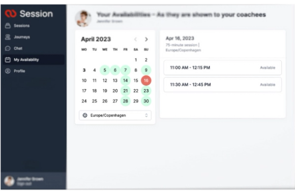 Session scheduling - picture of laptop, phone and calendar.