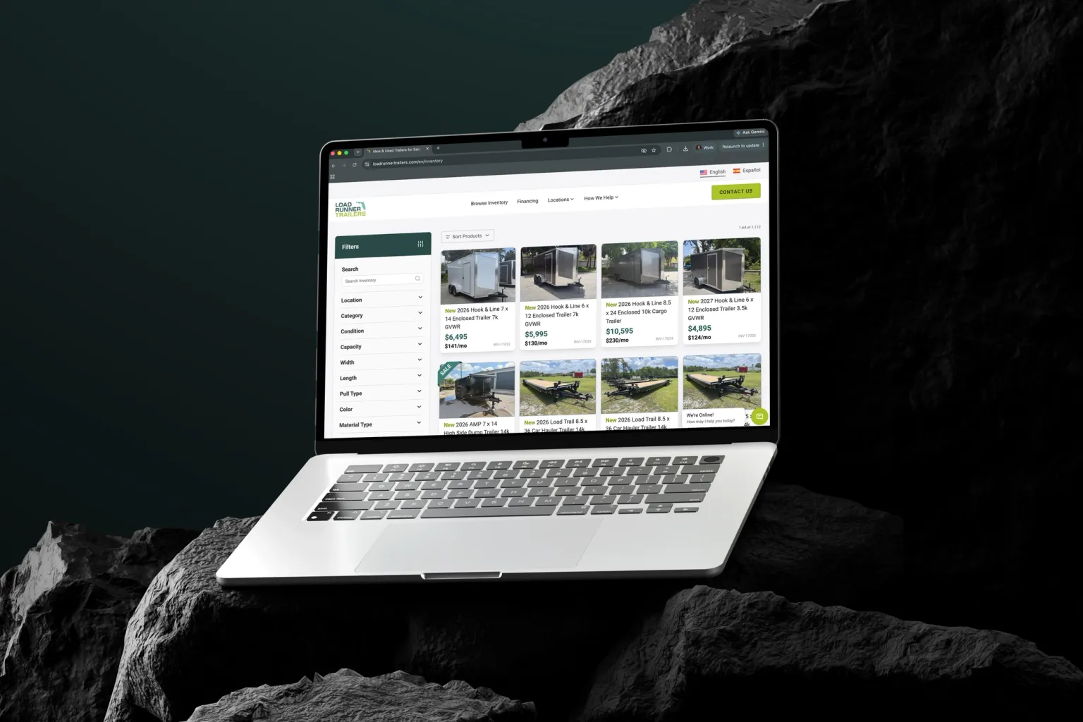 Load Runner Desktop Website Graphic