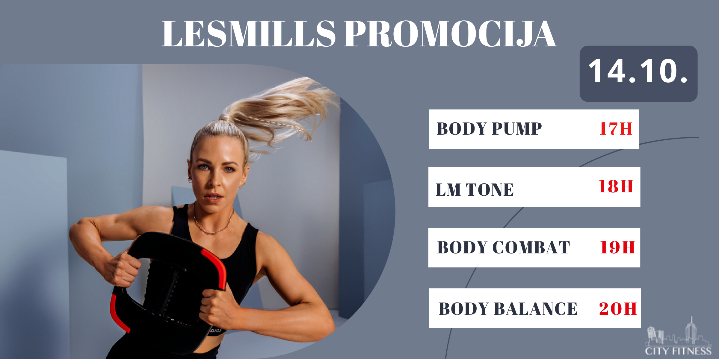 Raspored Les Mills treninga tokom oktobarske promocije