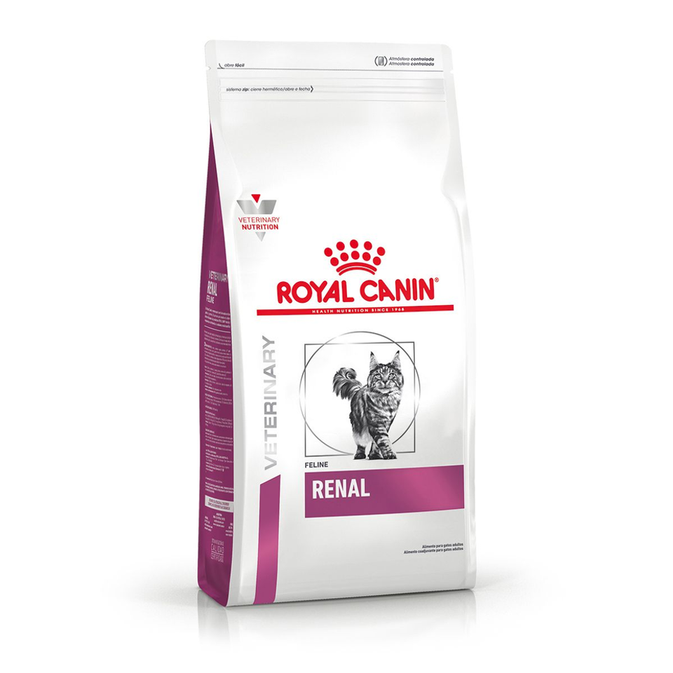 Envase de alimento Royal Canin Renal Feline para gatos