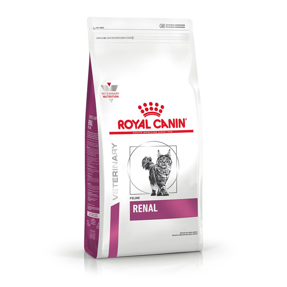 Envase de alimento Royal Canin Renal Feline para gatos