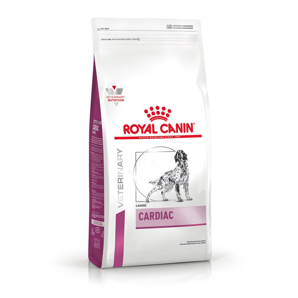 Envase de alimento Royal Canin Cardiac Canine para perros