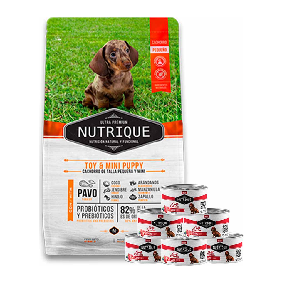 Alimento seco Nutrique - Perros Cachorros - Seco - Razas Pequeñas - Toy & Mini Puppy para perros