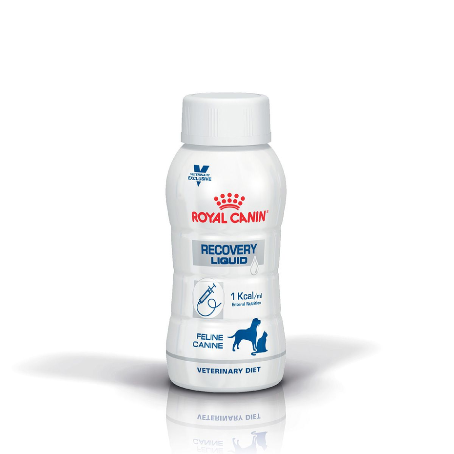 Envase de alimento Royal Canin Recovery Liquid Dog & Cat para perros