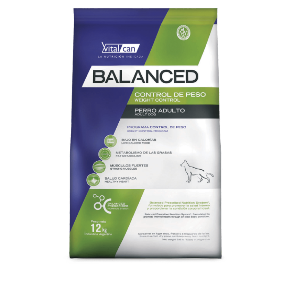 Bolsa Vital Can Balanced Control de Peso para perros adultos