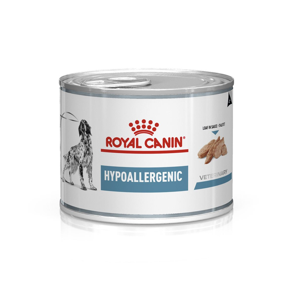 Envase de alimento Royal Canin Hypoallergenic para perros