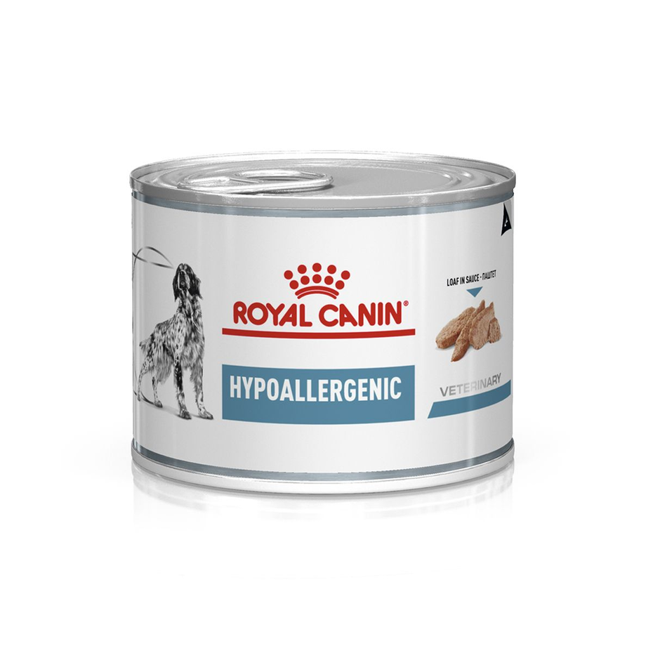 Envase de alimento Royal Canin Hypoallergenic para perros