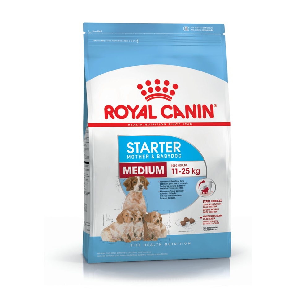 Envase de alimento Royal Canin Medium Starter Mother & Babydog para perros