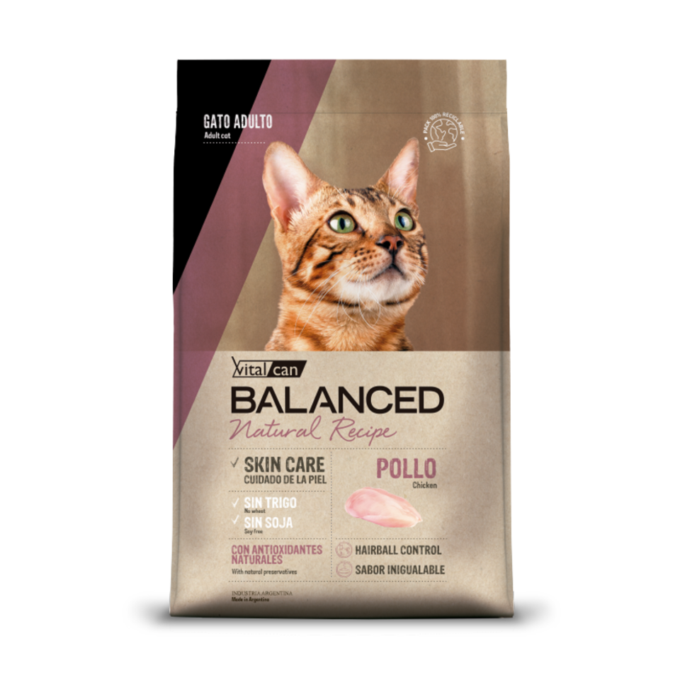 Vital Can Balanced Natural Recipe - Gatos Adultos - Seco - Pollo