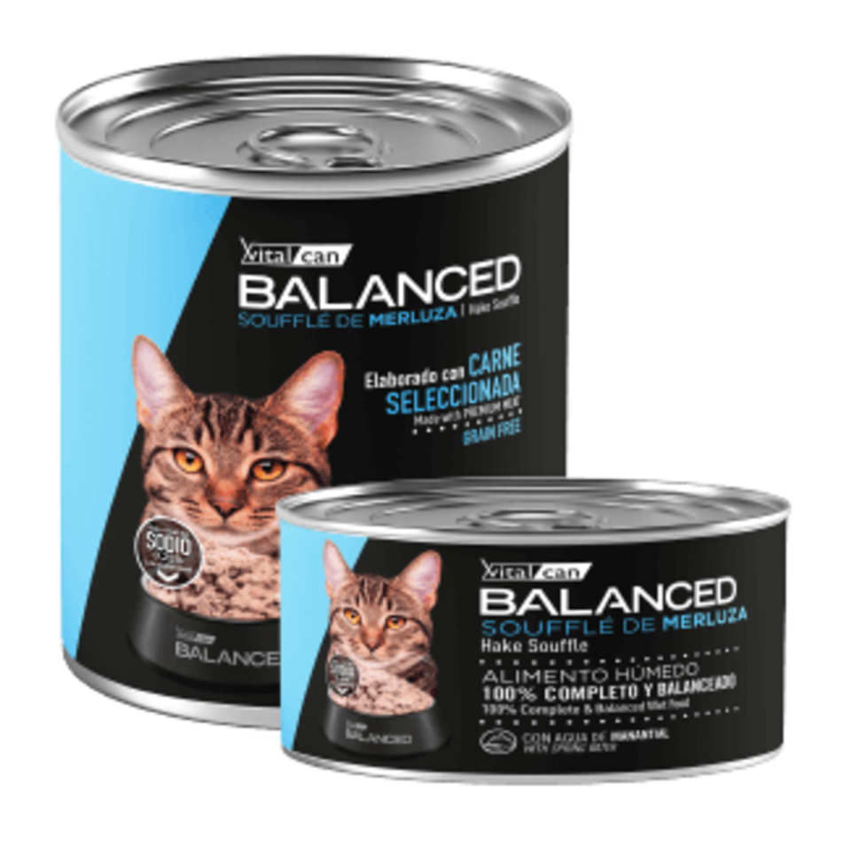 Vital Can Balanced - Gatos Adultos - Húmedo - Soufflé - Merluza