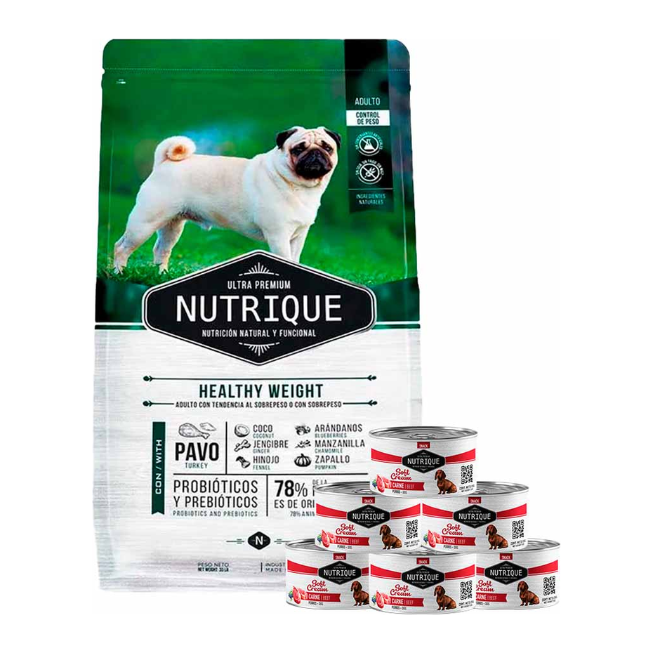 Alimento seco Nutrique - Perros Adultos - Seco - Control de Peso - Healthy Weight para perros