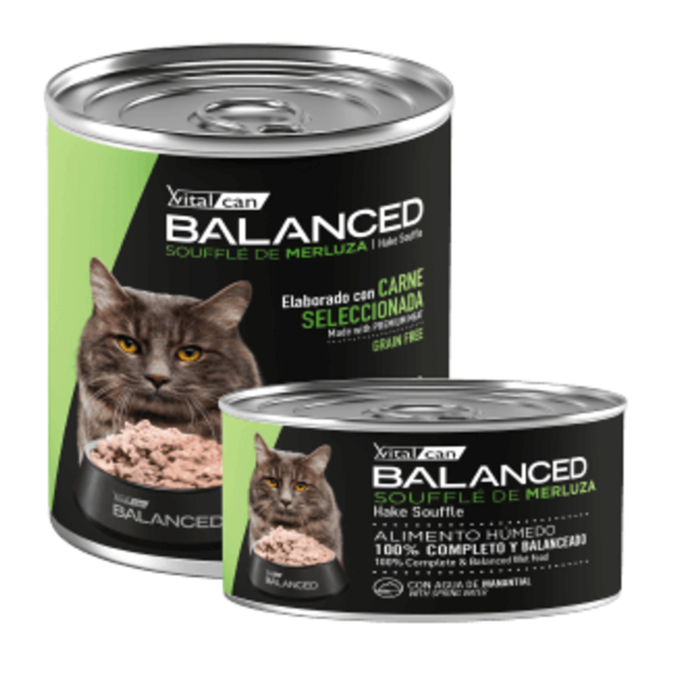 Vital Can Balanced - Gatos Castrados - Húmedo - Soufflé - Merluza