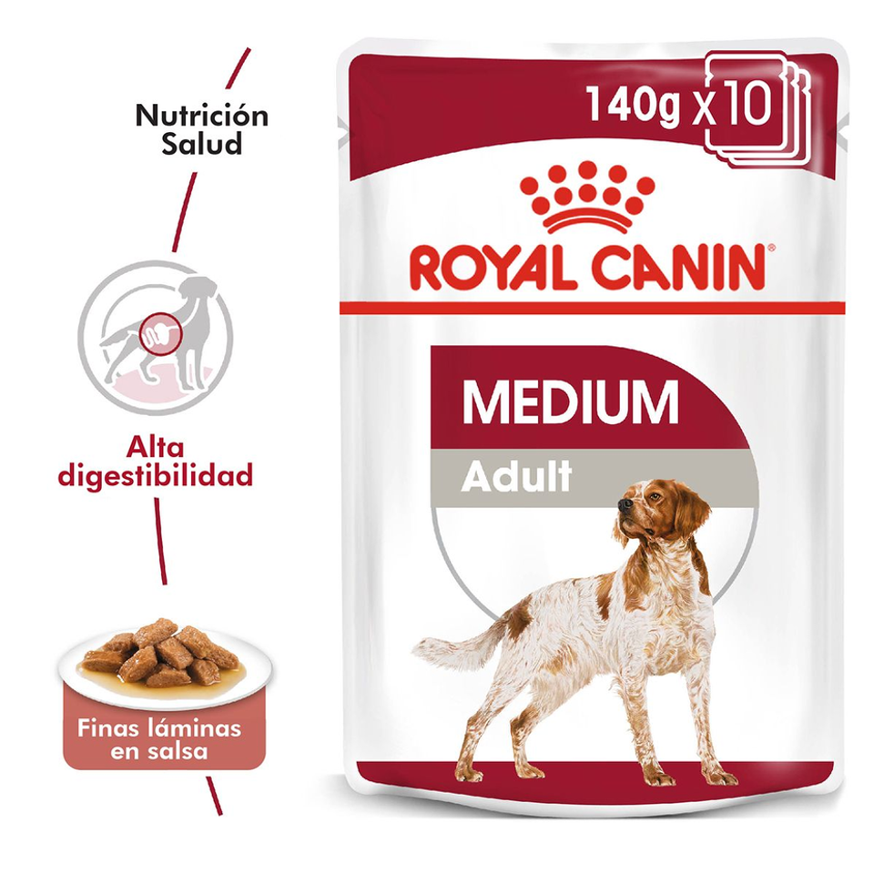 Envase de alimento Royal Canin Medium Adult para perros