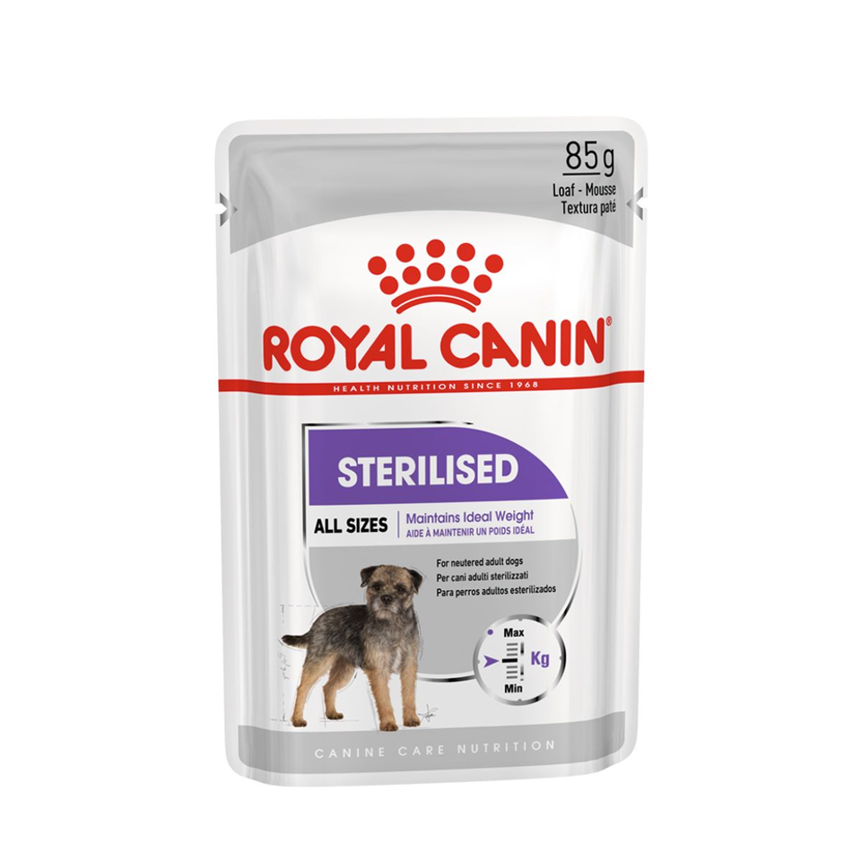 Envase de alimento Royal Canin Castrados para perros