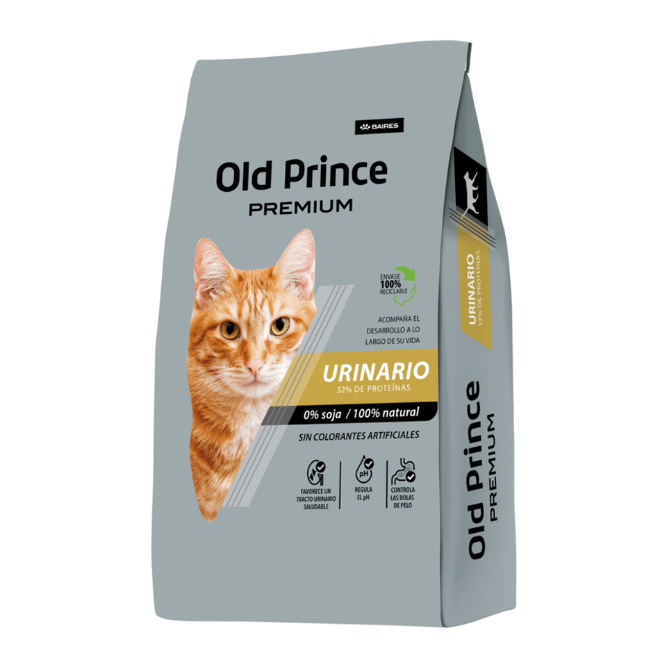Envase de alimento Old Prince Gatos Adultos Urinario para gatos