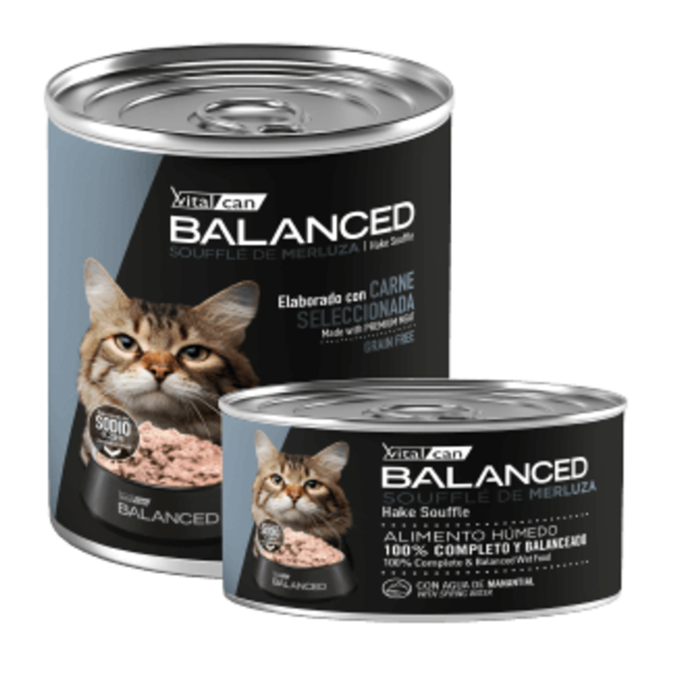 Vital Can Balanced - Gatos Senior - Húmedo - Soufflé - Merluza