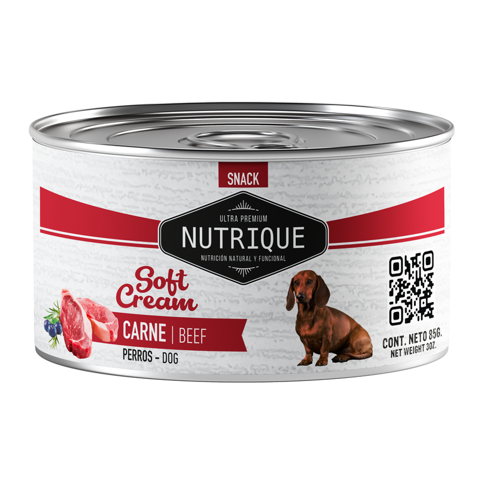 Alimento húmedo Nutrique - Perros - Húmedo - Soft Cream Carne para perros